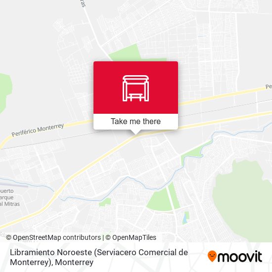Mapa de Libramiento Noroeste (Serviacero Comercial de Monterrey)