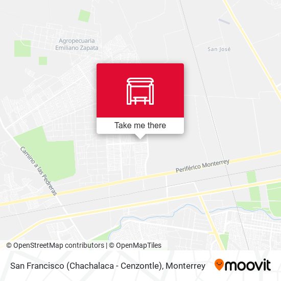 Mapa de San Francisco (Chachalaca - Cenzontle)