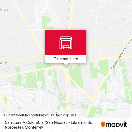 Carretera A Colombia (San Nicolás - Libramiento Noroeste) map