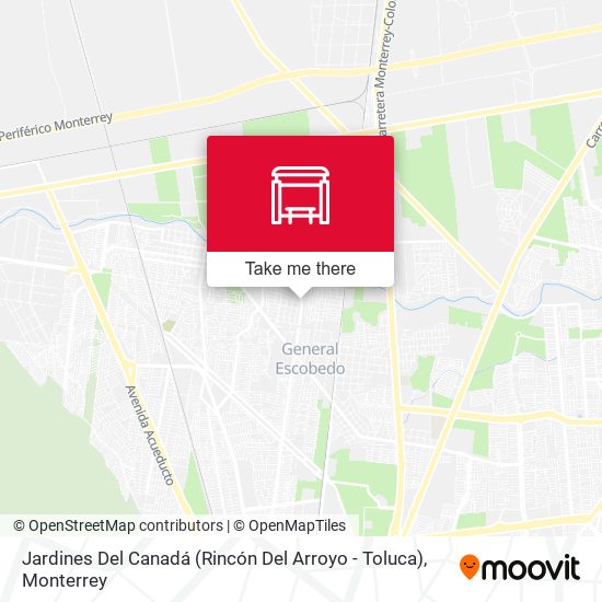 Mapa de Jardines Del Canadá (Rincón Del Arroyo - Toluca)