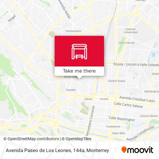 Mapa de Avenida Paseo de Los Leones, 144a
