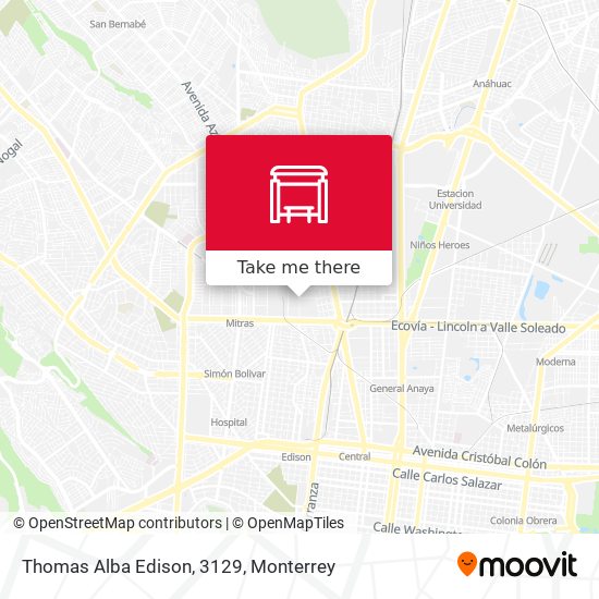 Thomas Alba Edison, 3129 map
