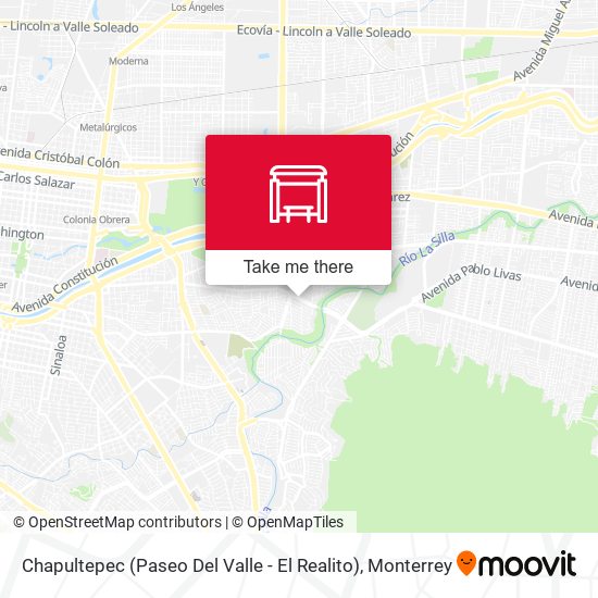 Chapultepec (Paseo Del Valle - El Realito) map