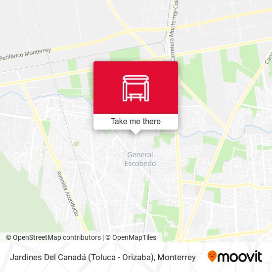 Jardines Del Canadá (Toluca - Orizaba) map