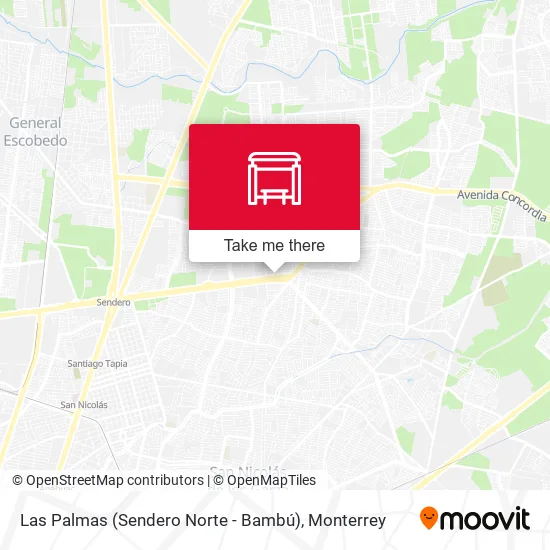Mapa de Las Palmas (Sendero Norte - Bambú)