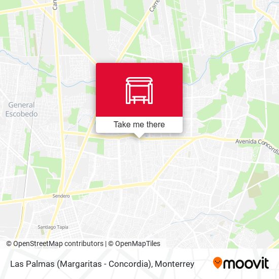 Mapa de Las Palmas (Margaritas - Concordia)