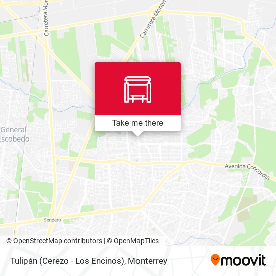 Mapa de Tulipán (Cerezo - Los Encinos)