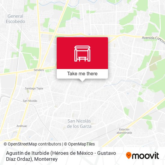 Mapa de Agustín de Iturbide (Héroes de México - Gustavo Díaz Ordaz)