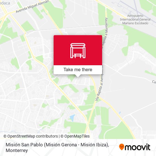 Mapa de Misión San Pablo (Misión Gerona - Misión Ibiza)