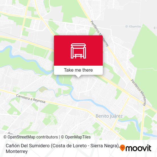 Cañón Del Sumidero (Costa de Loreto - Sierra Negra) map