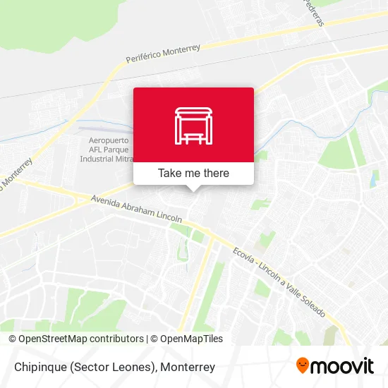 Chipinque (Sector Leones) map
