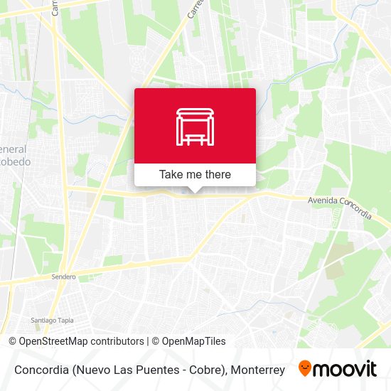 Mapa de Concordia (Nuevo Las Puentes - Cobre)