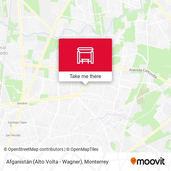 Mapa de Afganistán (Alto Volta - Wagner)