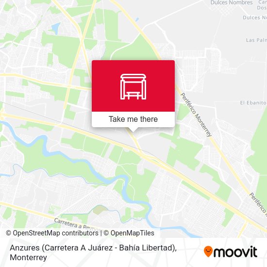 Mapa de Anzures (Carretera A Juárez - Bahía Libertad)