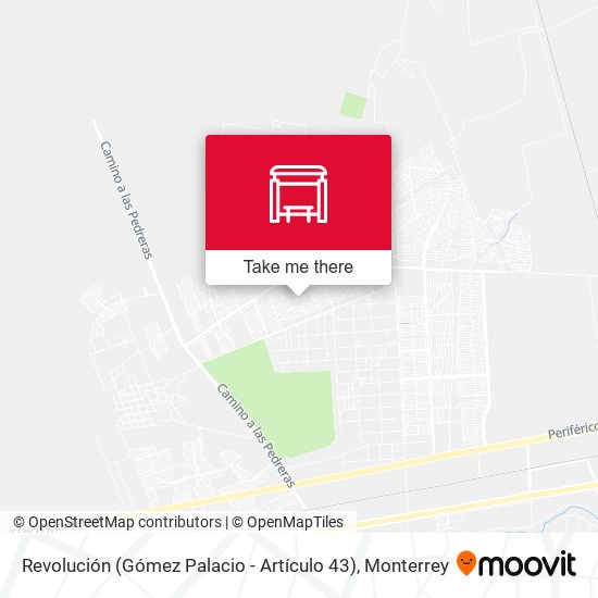 Revolución (Gómez Palacio - Artículo 43) map