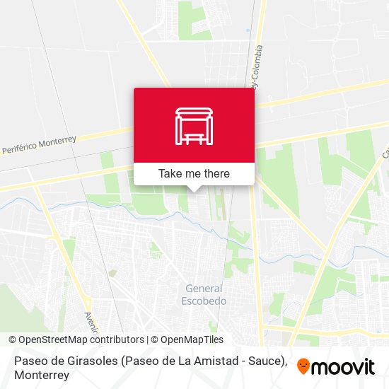 Paseo de Girasoles (Paseo de La Amistad - Sauce) map