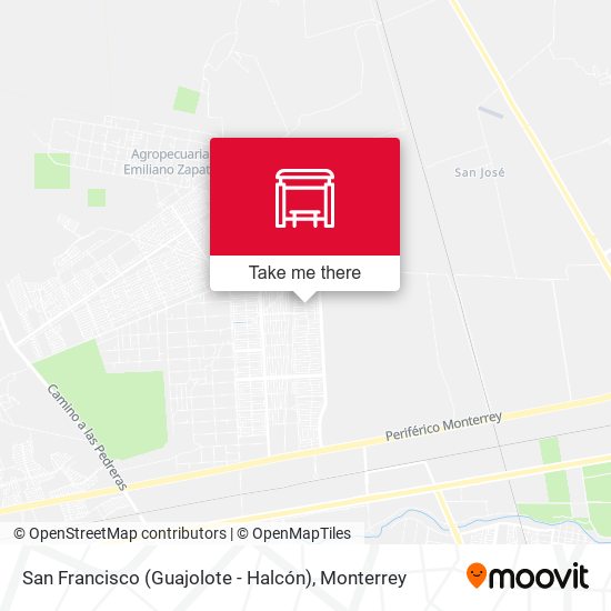 San Francisco (Guajolote - Halcón) map