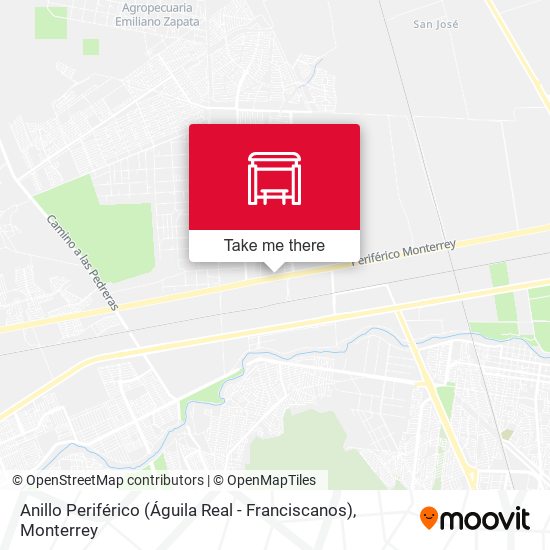 Anillo Periférico (Águila Real - Franciscanos) map