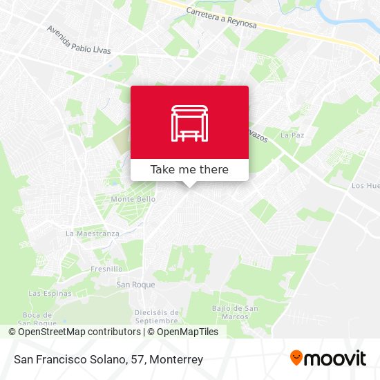 San Francisco Solano, 57 map