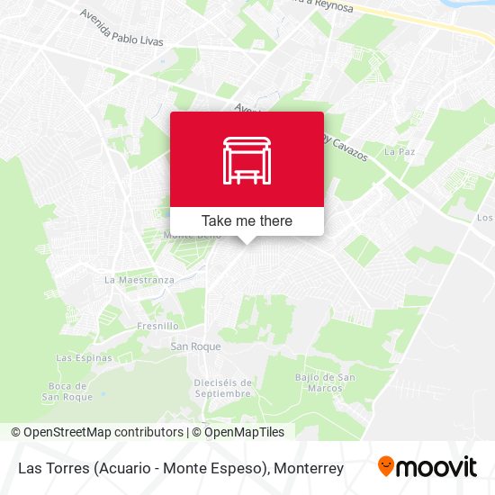 Las Torres (Acuario - Monte Espeso) map