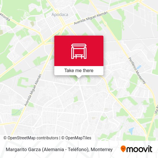 Mapa de Margarito Garza (Alemania - Teléfono)