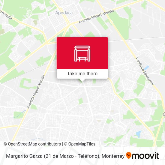 Mapa de Margarito Garza (21 de Marzo - Teléfono)