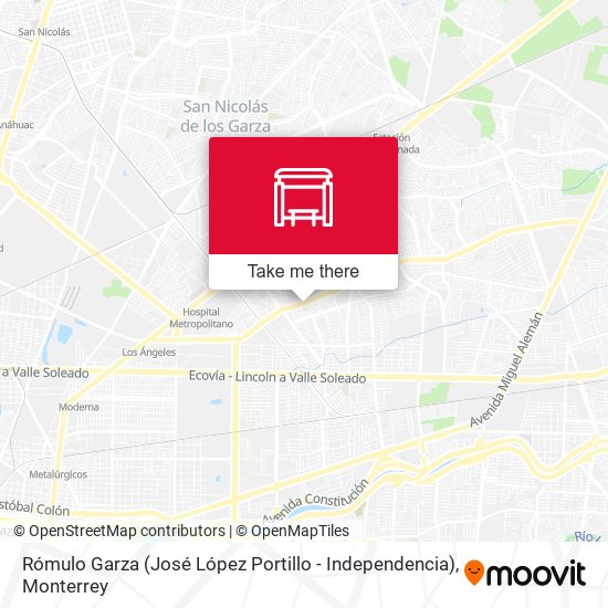 Rómulo Garza (José López Portillo - Independencia) map