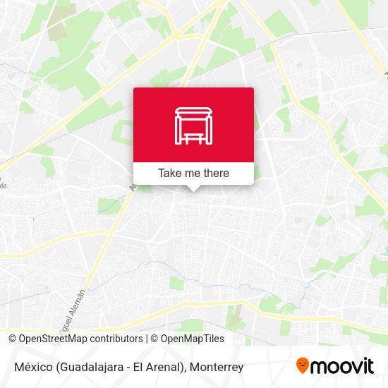 México (Guadalajara - El Arenal) map
