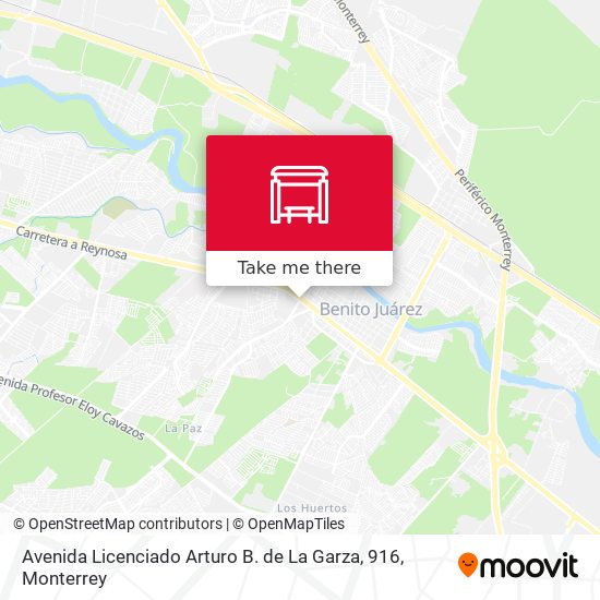 Mapa de Avenida Licenciado Arturo B. de La Garza, 916