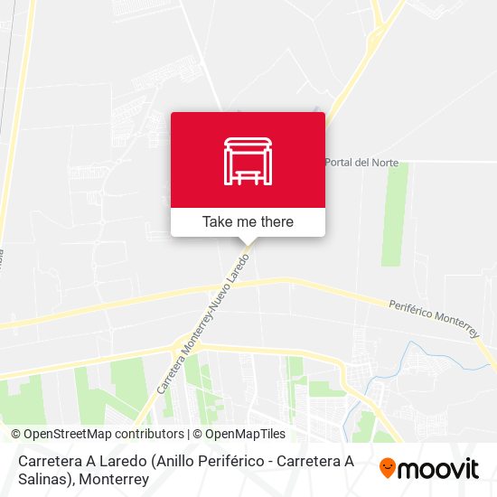 Carretera A Laredo (Anillo Periférico - Carretera A Salinas) map