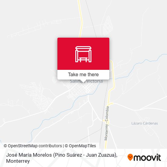 Mapa de José María Morelos (Pino Suárez - Juan Zuazua)