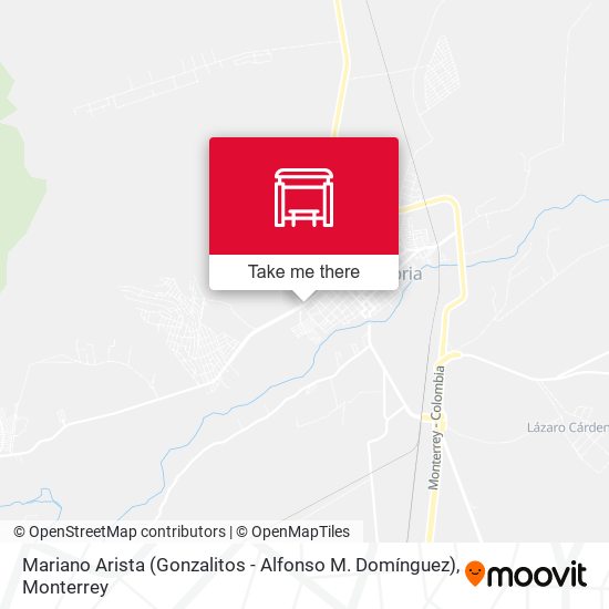 Mapa de Mariano Arista (Gonzalitos - Alfonso M. Domínguez)