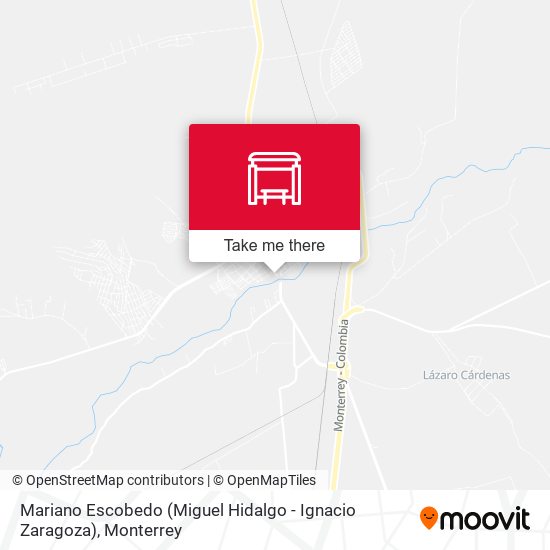 Mapa de Mariano Escobedo (Miguel Hidalgo - Ignacio Zaragoza)