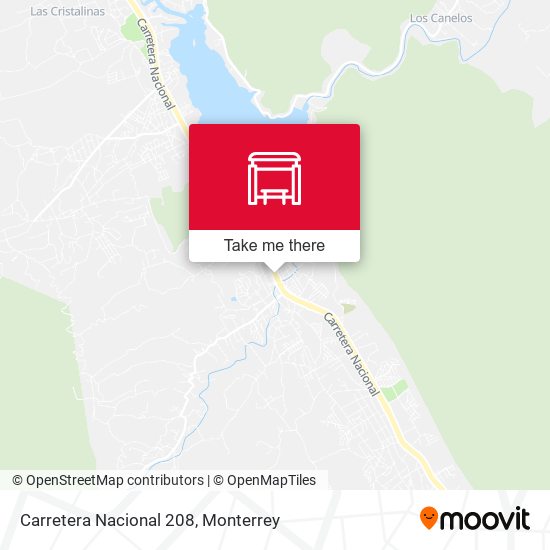 Mapa de Carretera Nacional 208