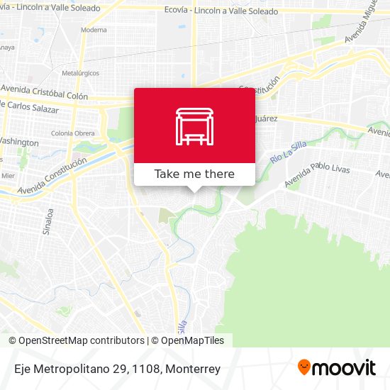 Eje Metropolitano 29, 1108 map