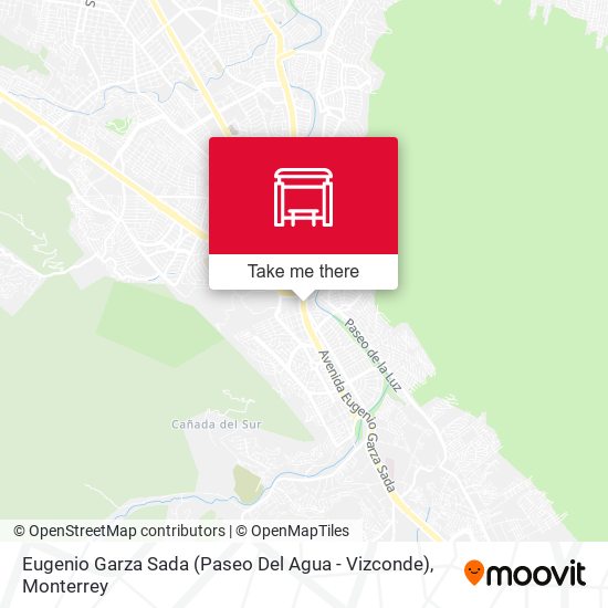 Eugenio Garza Sada (Paseo Del Agua - Vizconde) map