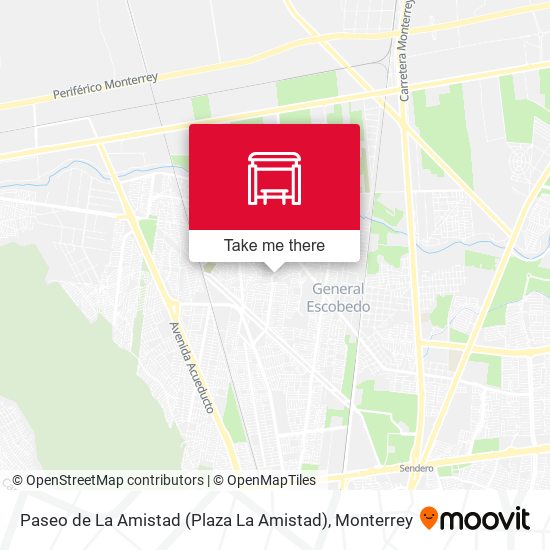 Mapa de Paseo de La Amistad (Plaza La Amistad)