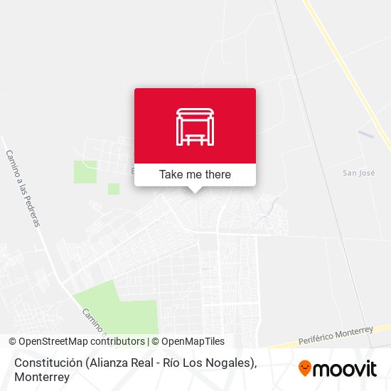 Constitución (Alianza Real - Río Los Nogales) map