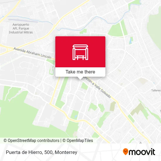 Puerta de Hierro, 500 map