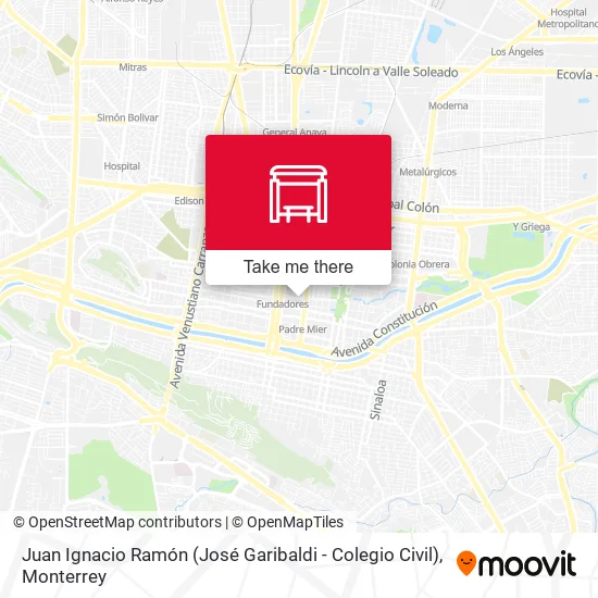 Mapa de Juan Ignacio Ramón (José Garibaldi - Colegio Civil)