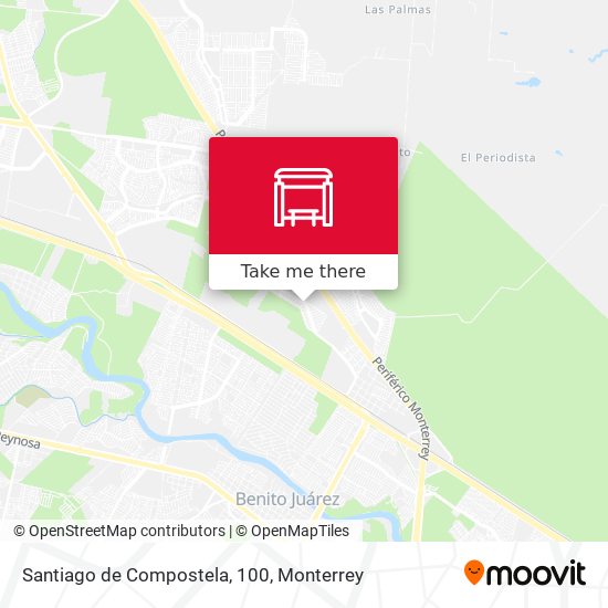 Mapa de Santiago de Compostela, 100