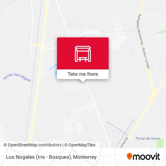 Los Nogales (Iris - Bosques) map