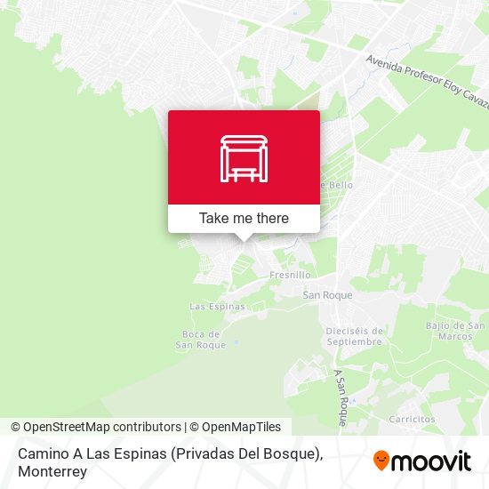 Camino A Las Espinas (Privadas Del Bosque) map