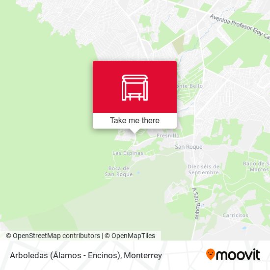 Arboledas (Álamos - Encinos) map