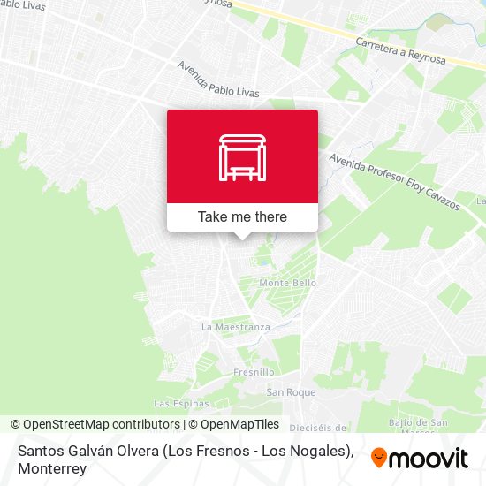 Mapa de Santos Galván Olvera (Los Fresnos - Los Nogales)