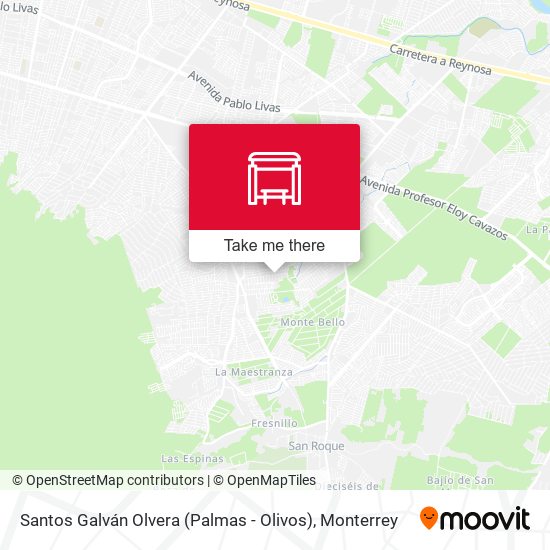 Santos Galván Olvera (Palmas - Olivos) map