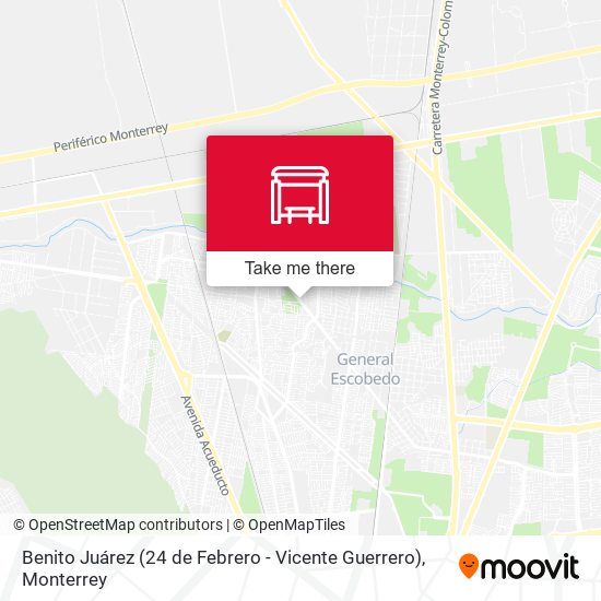 Benito Juárez (24 de Febrero - Vicente Guerrero) map