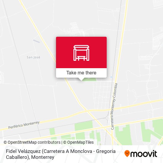Fidel Velázquez (Carretera A Monclova - Gregoria Caballero) map