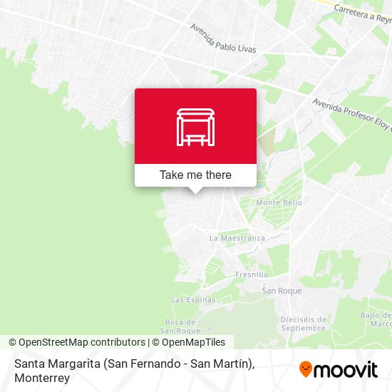 Santa Margarita (San Fernando - San Martín) map