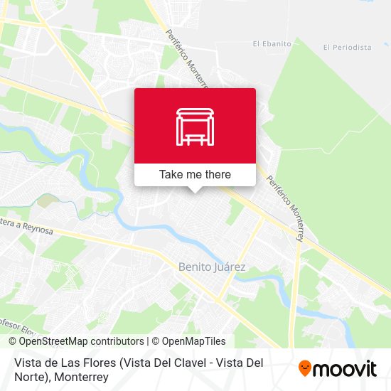 Vista de Las Flores (Vista Del Clavel - Vista Del Norte) map